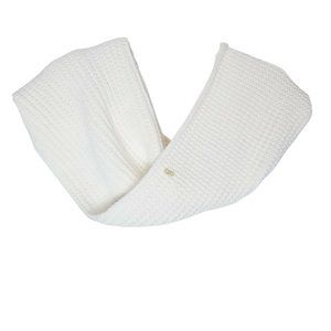 Cole Haan Knit Wool Blend Infinity Scarf Cream